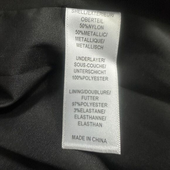 Aidan Aidan Mattox Womens Dress 6 Black Gold Metallic Sparkle Mini Fairygrunge - Picture 15 of 16